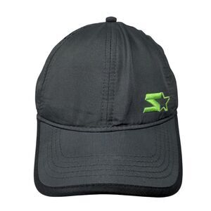 Starter Youth Strapback Hat Gray One Size Adjustable Embroidered 6 Panel